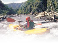 Kayaking, rafting or boating, for adventure seekers, on the Tibiao River and Bugang River in Pandan. 