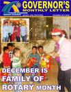 December 2010, Governor's Monthly Letter