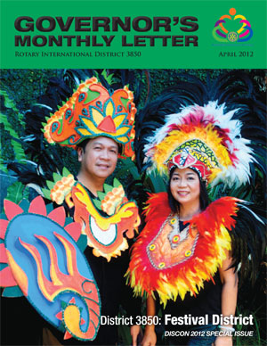 April 2012, Governor's Monthly Letter