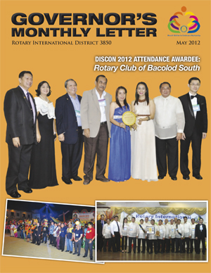 May 2012, Governor's Monthly Letter