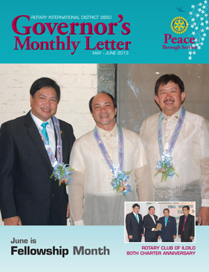 May-June 2013, Governor's Monthly Letter