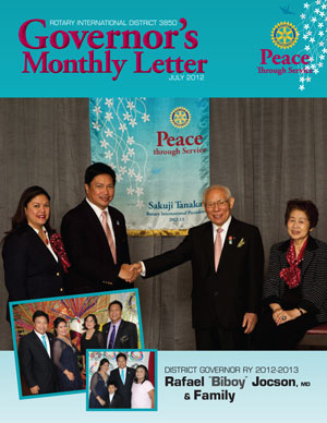 July 2012, Governor's Monthly Letter