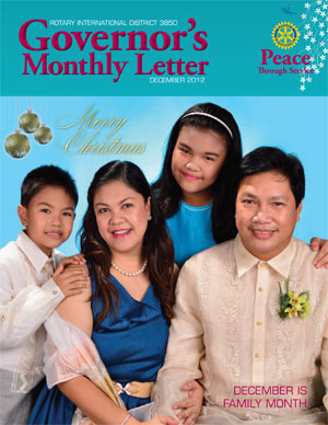 December 2012, Governor's Monthly Letter
