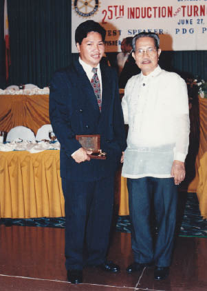 PDG Rod with son, Governor Biboy