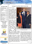 November  2005, Governor's Monthly Letter