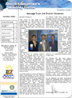 October  2005, Governor's Monthly Letter